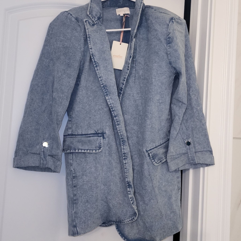NWT Denim Blazer